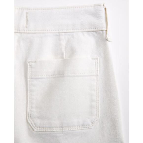 Abercrombie Kids Girls' Cream High Rise Wide Leg Cargo Pants Size 8 - Picture 2 of 7